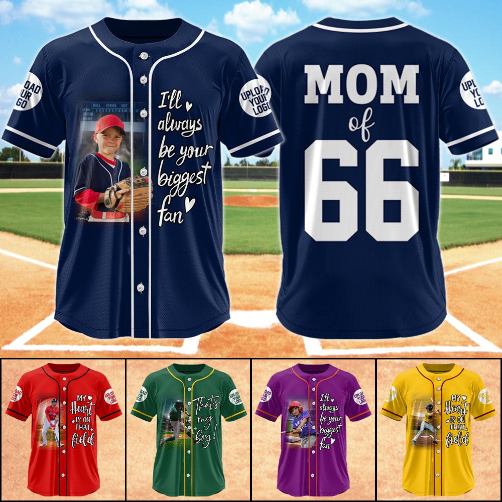 Custom Photo Baseball Game Day Baseball Jersey Gift For Baseball Lovers - Personalized Gift For Baseball Player HCMD0319