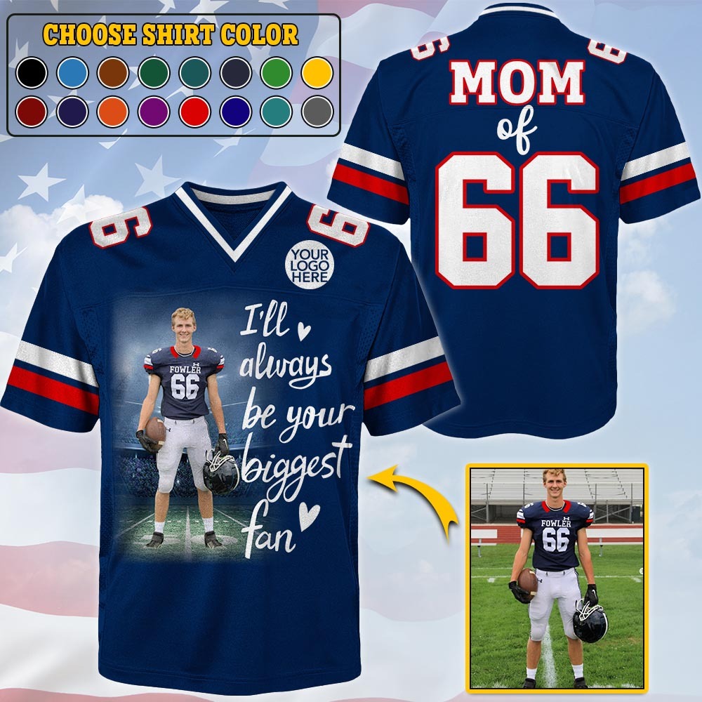 Custom Photo Football Game Day Football Jersey Gift For Football Lovers - Personalized Gift For Football Player HCMD0317