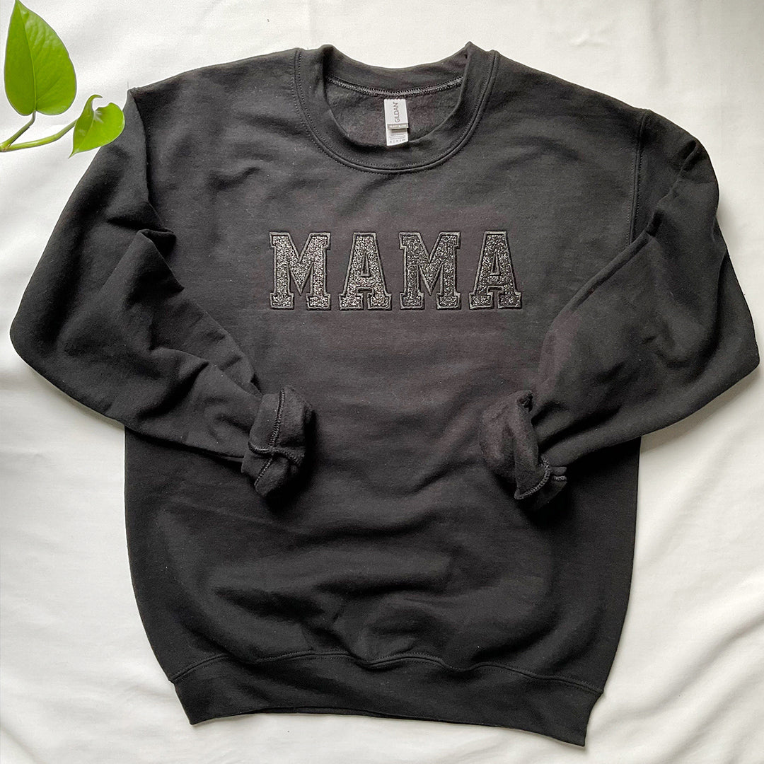 Custom Glitter Mama Sweatshirt Hoodie Mother's Day Gifts HCMD32