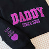 Custom Embroidered Glitter Vinyl DAD Sweatshirt-Gift For Dad & Grandpa HCMD0117