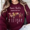 Custom Nana's Mama's Garden Birth Flower Sweatshirt with Kid's Names HCMD21