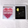 (Mom&Grandmom With Name) With REAL MOON PHASE Anniversary Calendar Custom Flower Frame Mother's Day Gift HCMD0292
