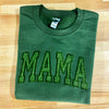 Embroidered Aesthetic Mama Crewneck Tone on Tone Sand Beige Neutral Applique Sweatshirt Crew Neck HCMD27