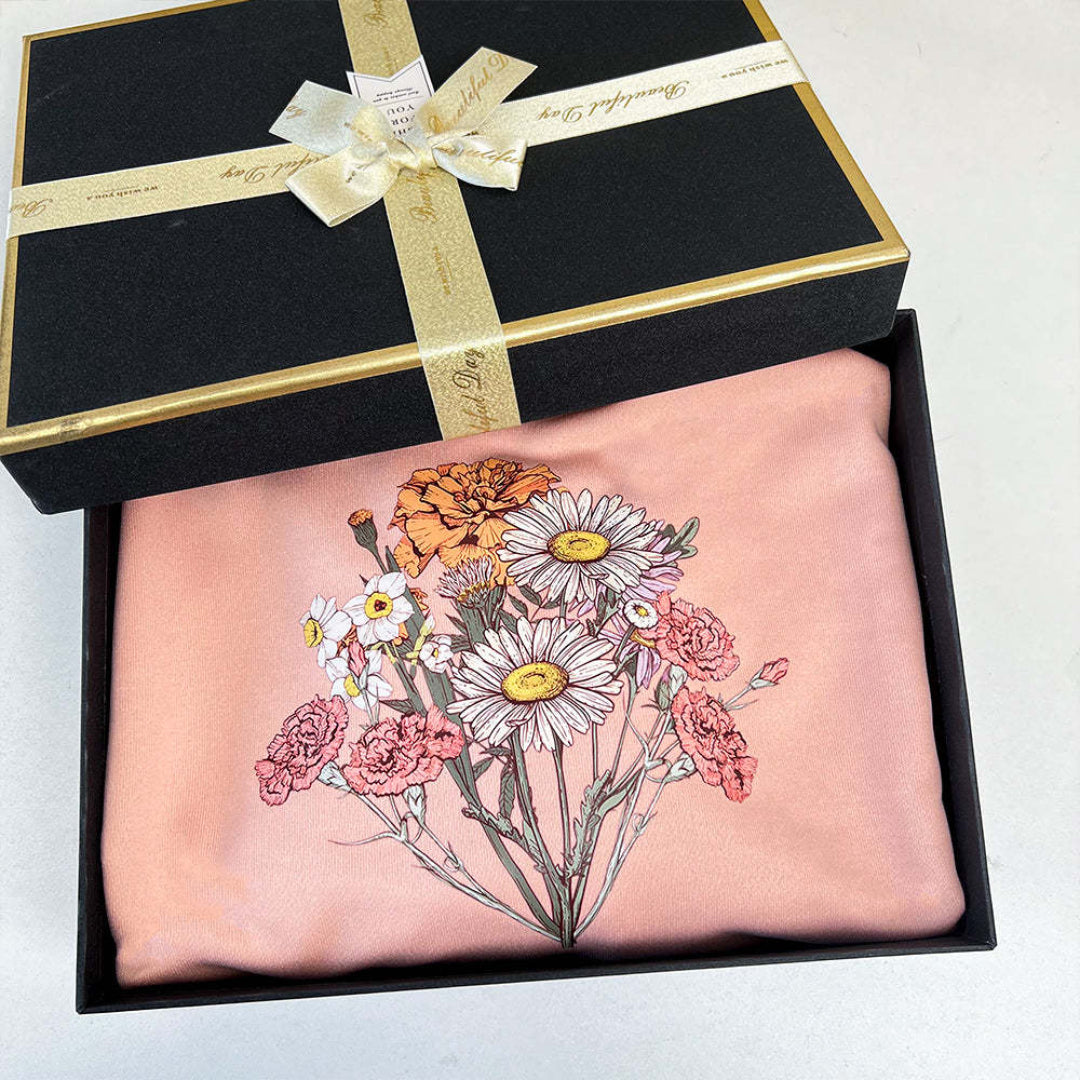 Custom Nana's Mama's Garden Birth Flower Sweatshirt with Kid's Names HCMD37