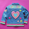 Personalized Kids Denim Patch Jacket Back to School Gift HCMD0141