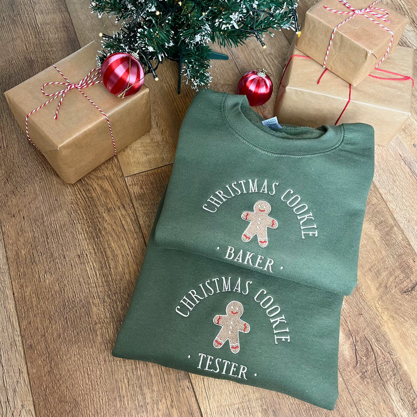 Christmas Cookie BAKER ONLY-ADULT Embroidered Christmas Jumper HCMD0233