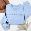 Personalized Moon Phase Sweatshirt Couple Gift Valentine's Day Gift HCMD0277