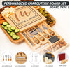 Personalisiertes Charcuterie Board Geschenkset Benutzerdefiniertes großes Käsebrett Weihnachtsgeschenk HCMD0226 