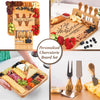 Personalisiertes Charcuterie Board Geschenkset Benutzerdefiniertes großes Käsebrett Weihnachtsgeschenk HCMD0226 