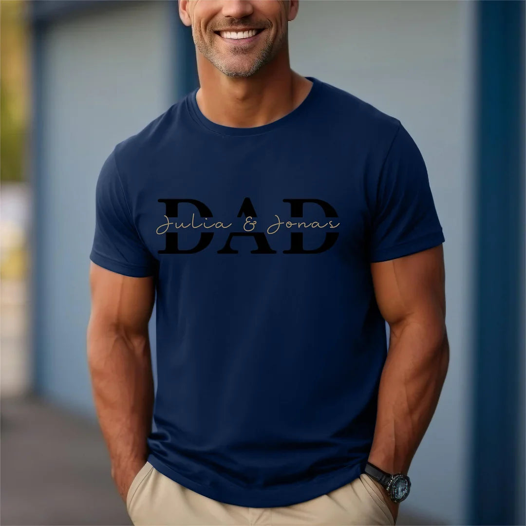 Papa Hoodie Personalisiert, Vater T-Shirt Geschenk Cool Dad Druck Stickerei Sweatshirt HCMD0124