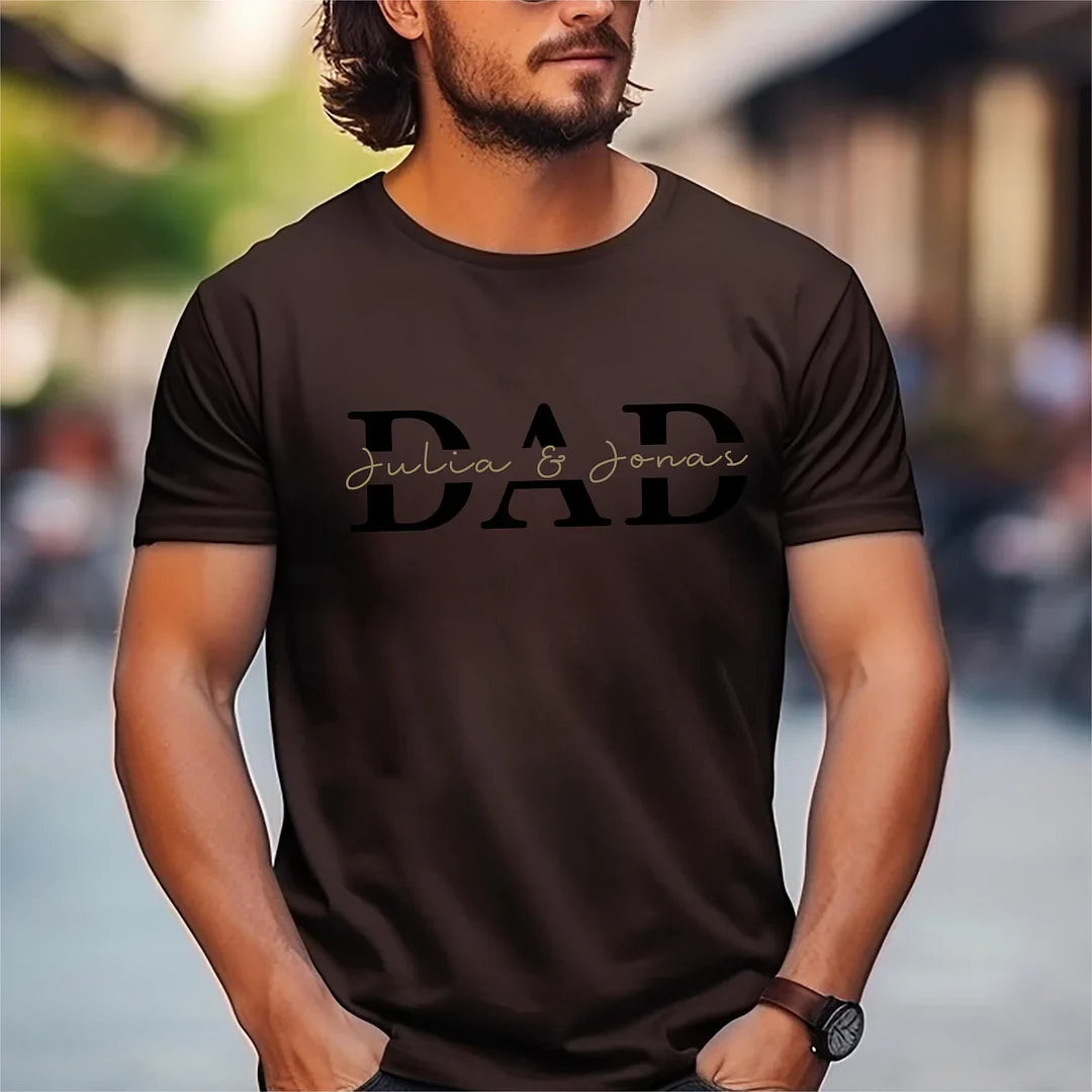 Papa Hoodie Personalisiert, Vater T-Shirt Geschenk Cool Dad Druck Stickerei Sweatshirt HCMD0124