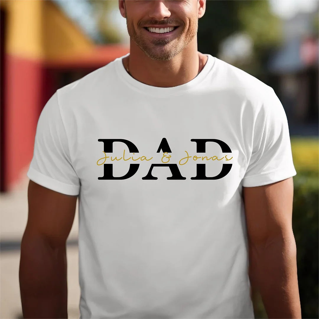 Papa Hoodie Personalisiert, Vater T-Shirt Geschenk Cool Dad Druck Stickerei Sweatshirt HCMD0124