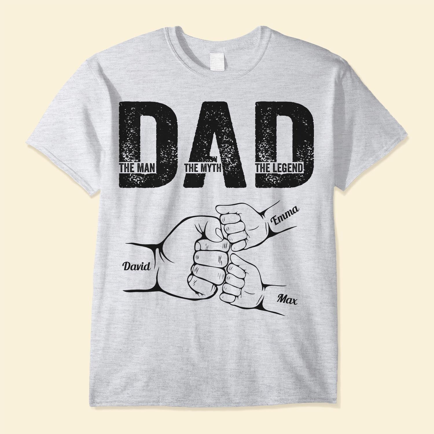 Dad The Man The Myth The Legend - Personalized Shirt Father's Day HCMD0311