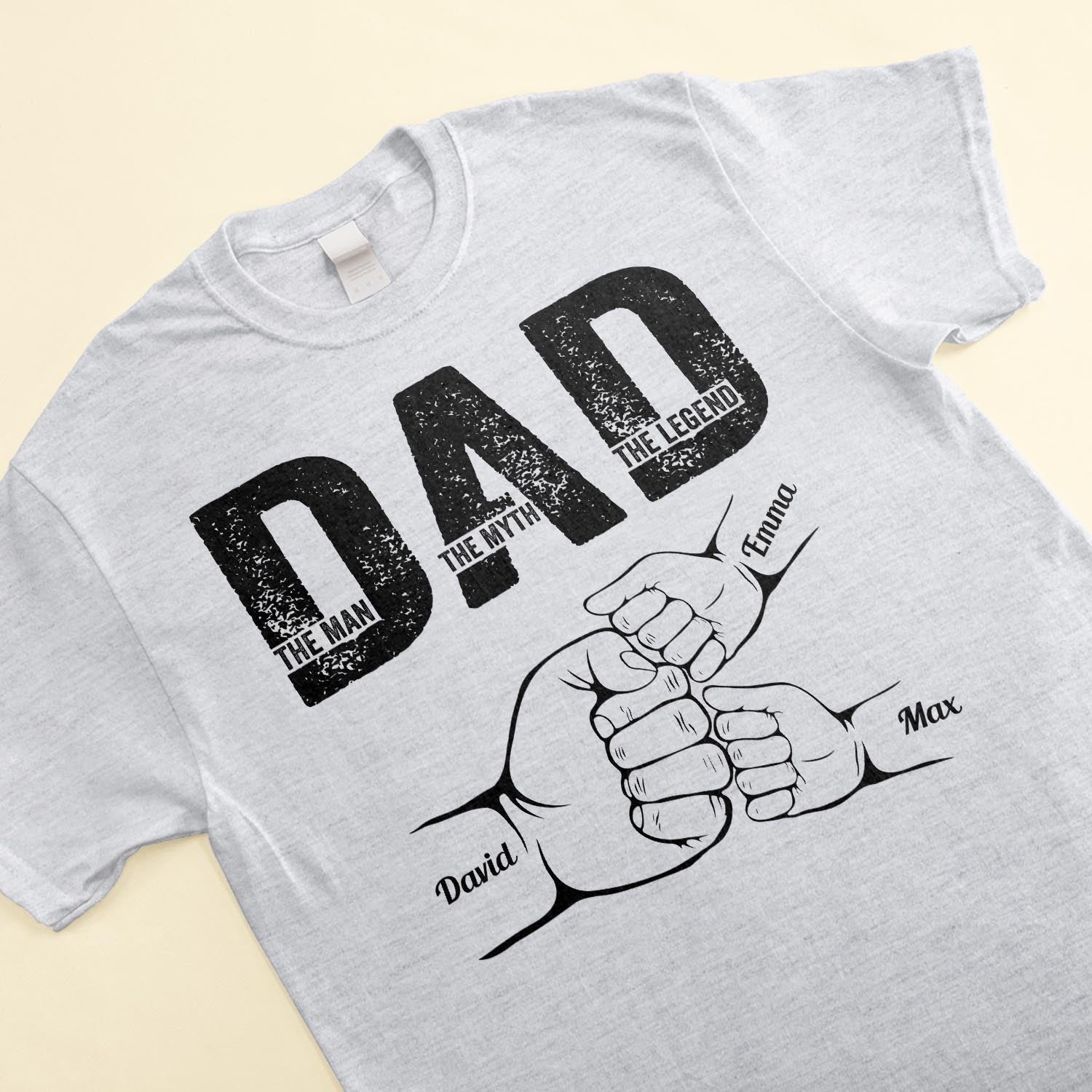 Dad The Man The Myth The Legend - Personalized Shirt Father's Day HCMD0311