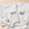 Dad Embroidered Sweatshirt Custom Dad Shirt With Kids Names HCMD0074