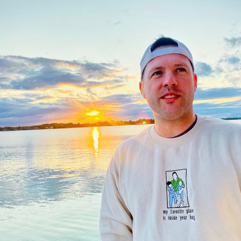 Personalized Dad Portrait Hoodie from Your Photo Unique Father's Day Gifts HCMD0078