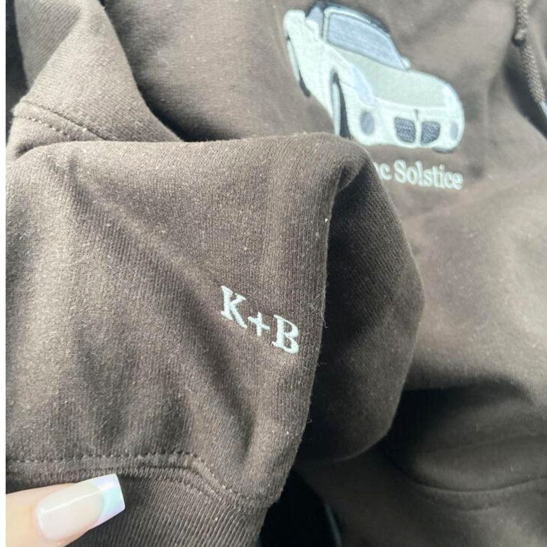 Custom Embroidered Car Sweatshirt Personalized Car Photo Embroidered Hoodie HCMD0080