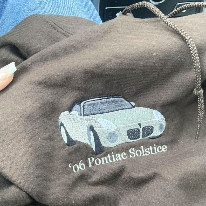 Custom Embroidered Car Sweatshirt Personalized Car Photo Embroidered Hoodie HCMD0080