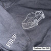Custom Embroidered Car Outline Sweatshirt From Your Photo Father's Day Gift HCMD0081