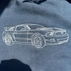 Custom Embroidered Car Outline Sweatshirt From Your Photo Father's Day Gift HCMD0081