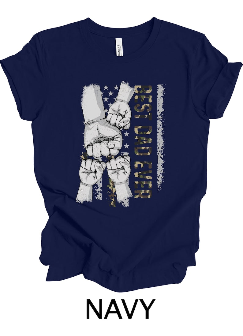 Personalized Dad Raised Fist Bump Shirt HCMD0089