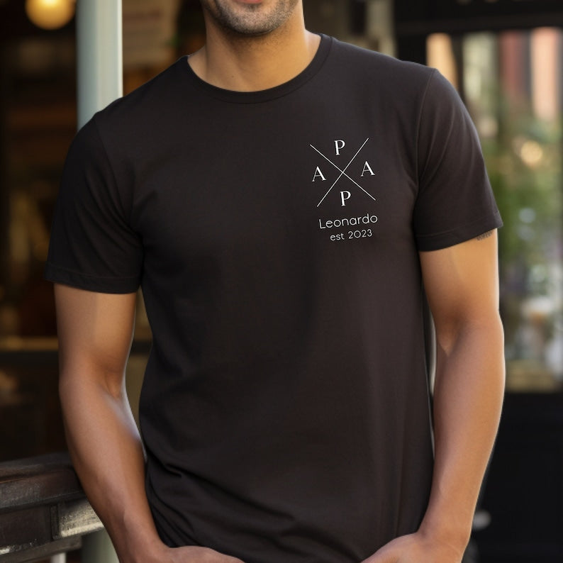 Dad Shirt Personalized with Name and Year Father's Day Gift HCMD0091