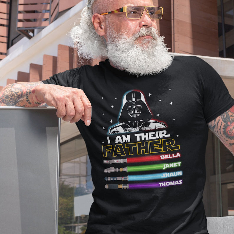 I Am Their Father Custom Shirt Custom Kids Name Shirt For Dad HCMD0096