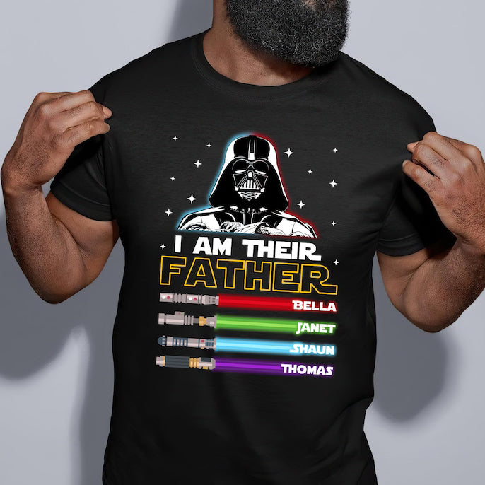 I Am Their Father Custom Shirt Custom Kids Name Shirt For Dad HCMD0096