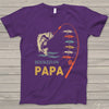 Personalized Reel Cool Papa Shirt Fishing Rod Custom Kid Names TShirt HCMD0097