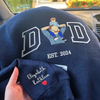 Custom Photo Embroidered Sweatshirt for DAD Father's Day Gift HCMD0125