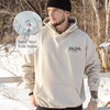 Personalized PAPA EST Sweatshirt Hoodie with Kid's Names On Sleeve Father's Day Gift HCMD0120