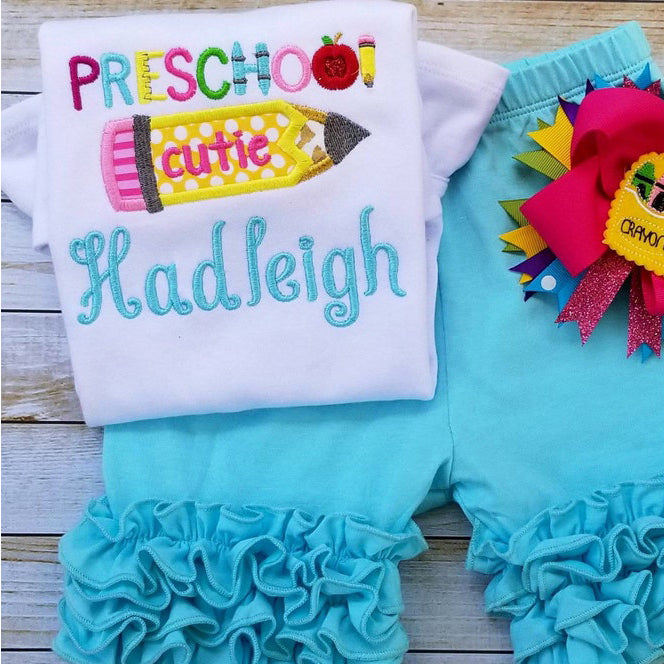 Personalized Preschool Shirt First Day of School Outfit Back to School Gifts