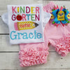 Personalized Kindergarten Shirt First Day of School Outfit Back to School Gifts