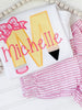 Embroidered Back to School Applique Pencil Shirt HCMD0315