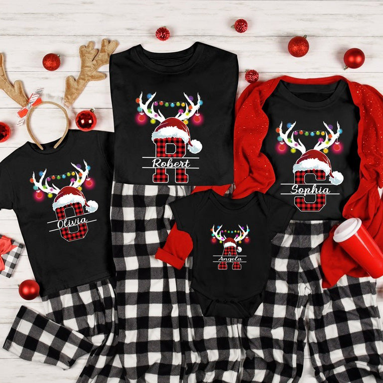 Monogrammed Family Christmas Sweatshirt Christmas Gift HCMD0241
