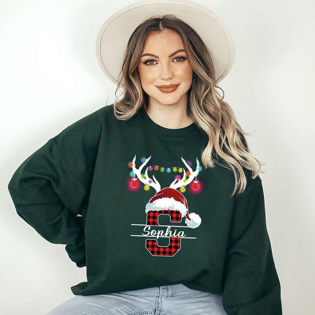 Monogrammed Family Christmas Sweatshirt Christmas Gift HCMD0241