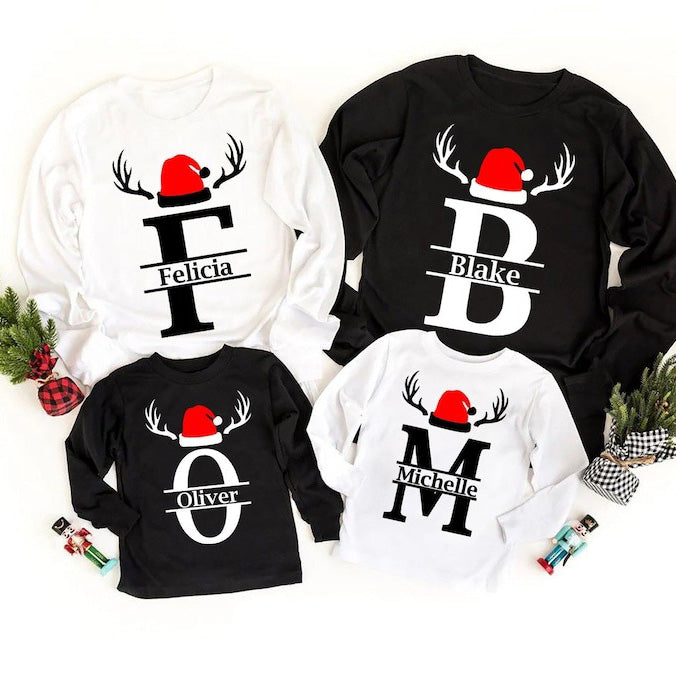 Personalisierter Weihnachtspullover für die Familie, personalisierter Weihnachtspullover HCMD0231 