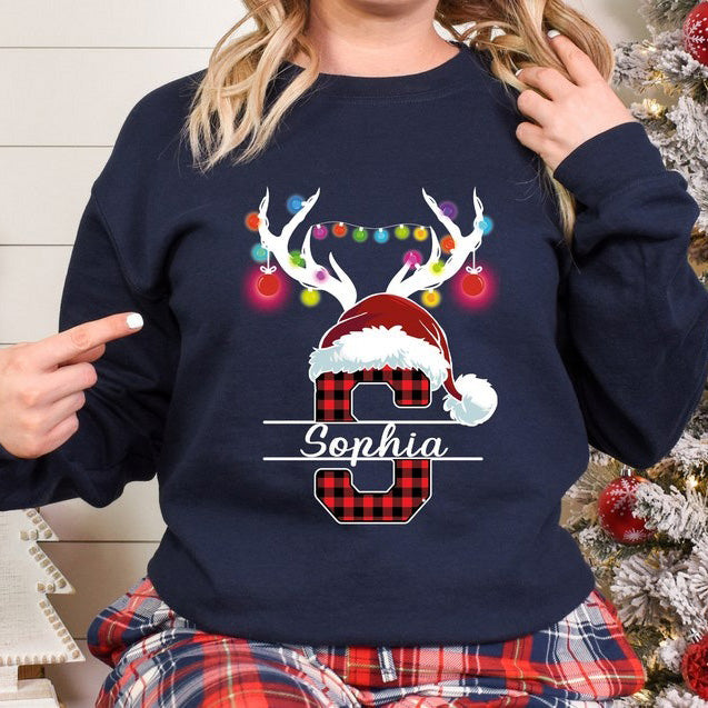Monogrammed Family Christmas Sweatshirt Christmas Gift HCMD0241