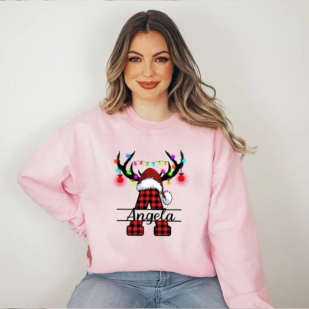 Monogrammed Family Christmas Sweatshirt Christmas Gift HCMD0241