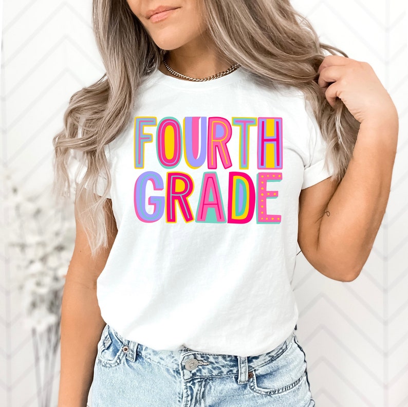 Regenbogen-Shirt für die vierte Klasse HCMD0131