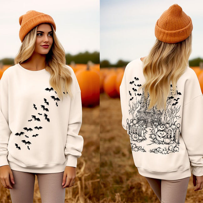 Geisterhaus Komfort Farben Halloween Sweatshirt 