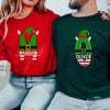 Custom Name Elf Family Matching Christmas Sweatshirts HCMD0244