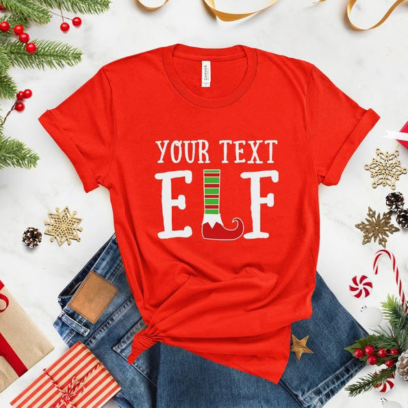 Personalised Family Matching Christmas Elf Shirts HCMD0243