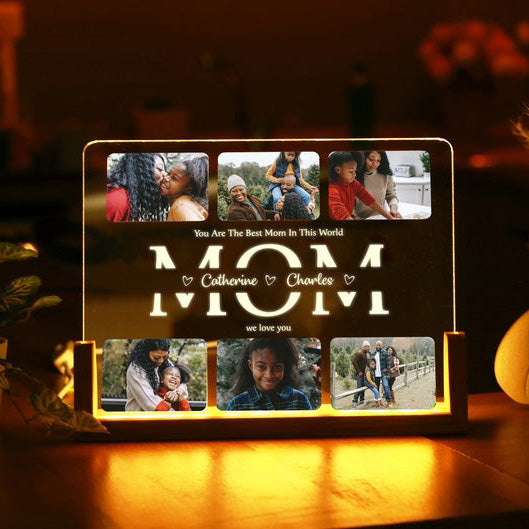 Personalized Custom Photo Night Light – Perfect Gift for Mom HCMD0294