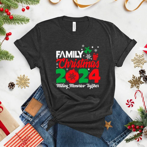 Family Christmas 2024 Making Memories Together Shirts HCMD0247