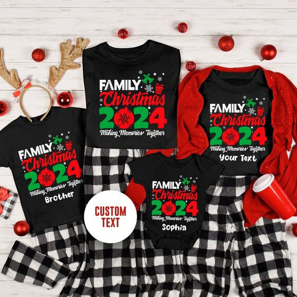 Family Christmas 2024 Making Memories Together Shirts HCMD0247