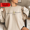 Custom Mama Bear Shirt with Kid Name on Sleeve,Mothers Day Gift