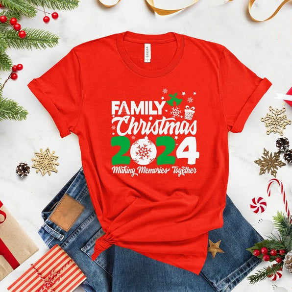 Family Christmas 2024 Making Memories Together Shirts HCMD0247
