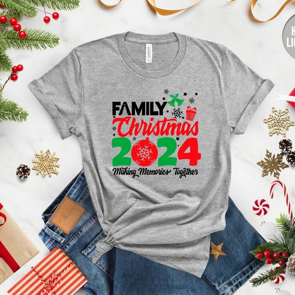 Family Christmas 2024 Making Memories Together Shirts HCMD0247