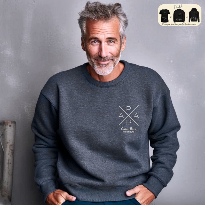 Dad Shirt Personalized with Name and Year Father's Day Gift HCMD0091